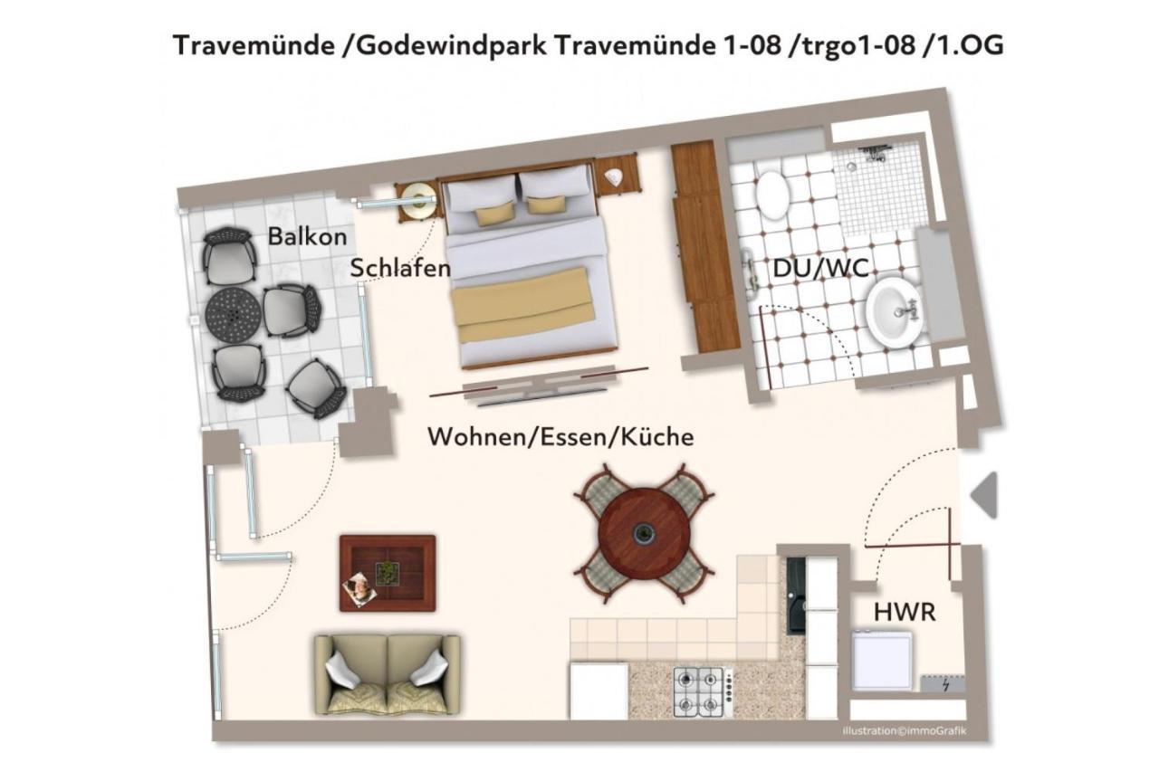 Godewindpark Travemuende Godewindpark Travemuende 1-08 Apartment Lubeck Exterior photo